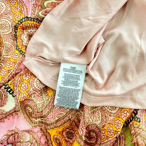 BCBGeneration NWT Pink Paisley One-shoulder Midi Dress - Picture 10 of 13